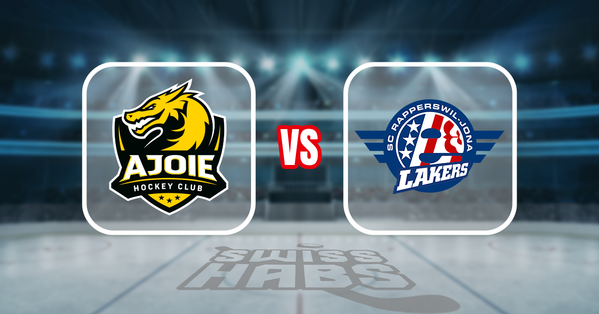 Teamaufstellung und nicht verfügbare Spieler für das Spiel Ajoie vs Rapperswil